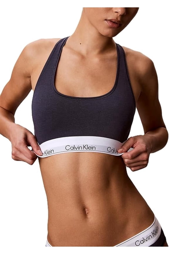 Icon Cotton Modal Unlined Bralette BLACK MEDIUM