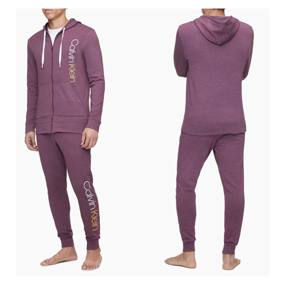 Calvin Klein Immerge Logo Zip Hoodie, Phoebe Heather,Smal