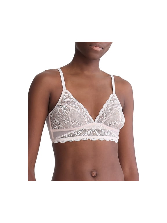 Instinct Women's Size S Lace Unlined Triangle Bra, Por Prairi