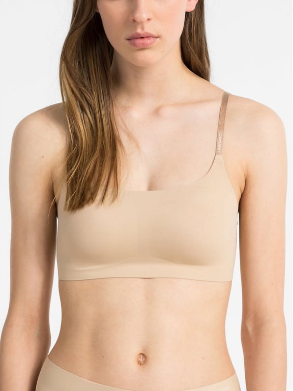 Invisibles Comfort Seamless Adjustable Skinny Strap Bralette Bra Bare