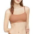 thumbnail image 1 of Calvin Klein Invisibles Comfort Lightly Lined Retro Bralette QF4783 Color: Light Chestnut Size: X LARGE, 1 of 3