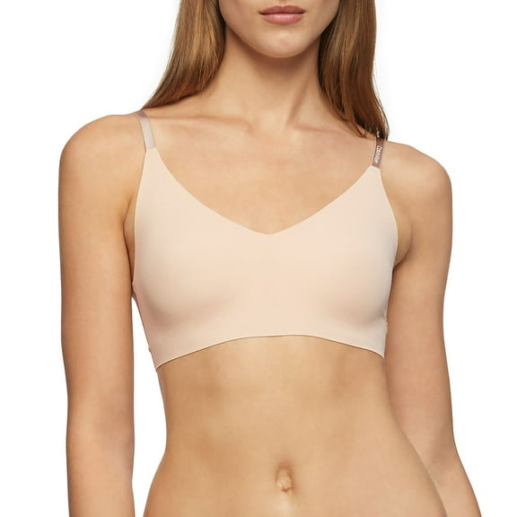 Calvin Klein Invisibles Comfort Lightly Lined Triangle Bralette QF5753 Color: Bare Size: X LARGE