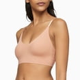thumbnail image 1 of Calvin Klein Invisibles Comfort Lightly Lined Triangle Bralette QF5753 Color: Light Chestnut Size: SMALL, 1 of 4