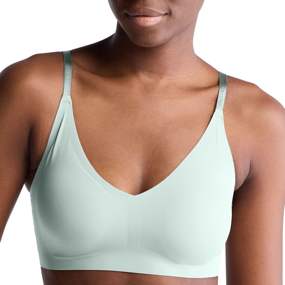 Calvin Klein Invisibles Comfort Lightly Lined Triangle Bralette QF5753 Color: Moonlight Jade Size: SMALL