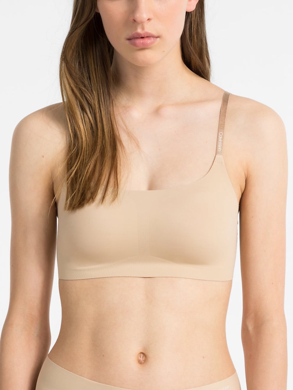 Calvin Klein Invisibles Lighly Lined Bralette, Bare, XSmall