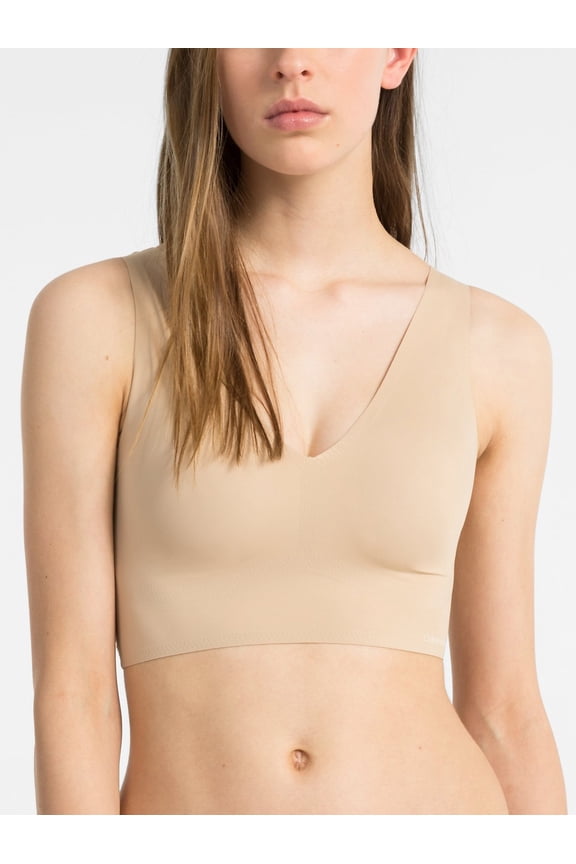 Invisibles Lightly Lined V-Neck Bralette, Bare, XSmall