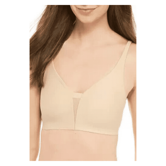 Calvin Klein Invisibles with Mesh Bralette, Bare, XL