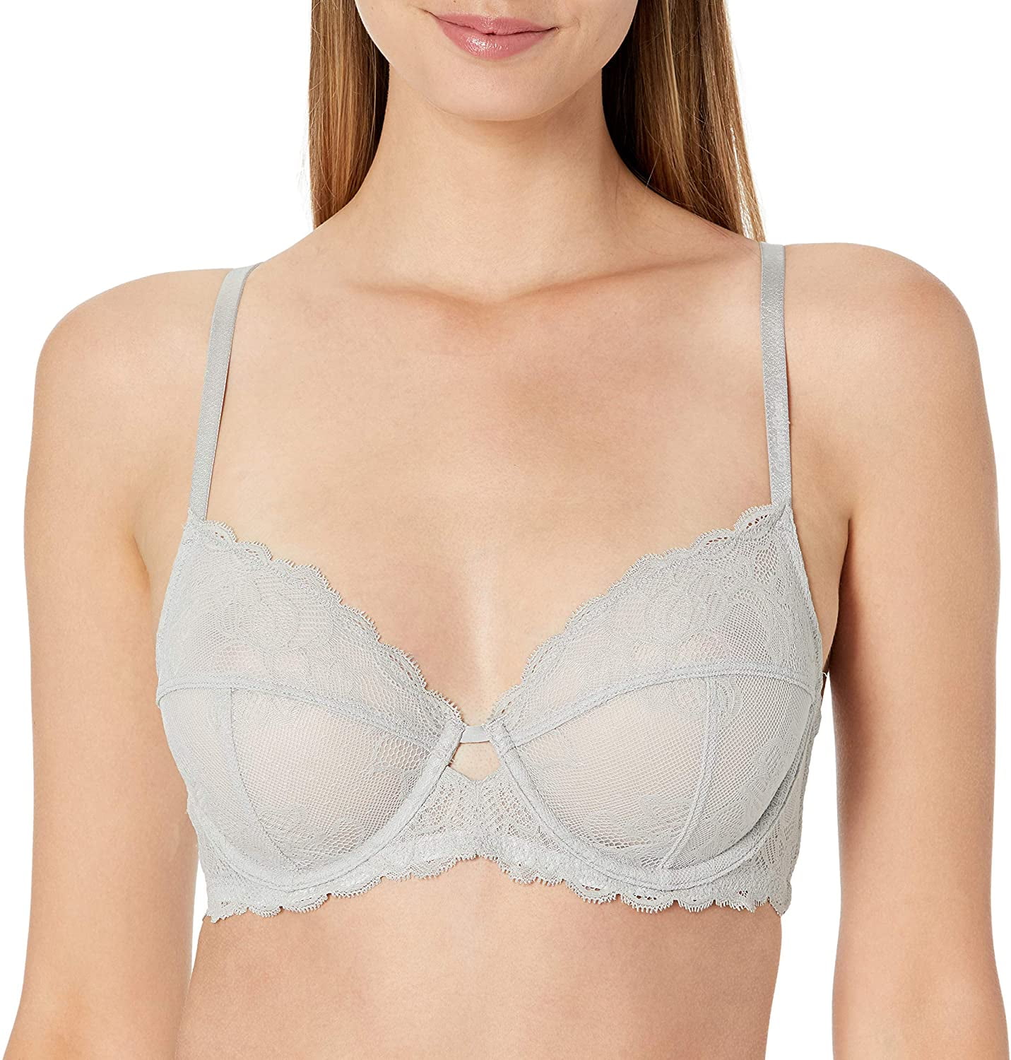 Calvin Klein 2 Pack Microfiber Wire Free Bra, Womens Medium, Nymphs/Grey  NEW