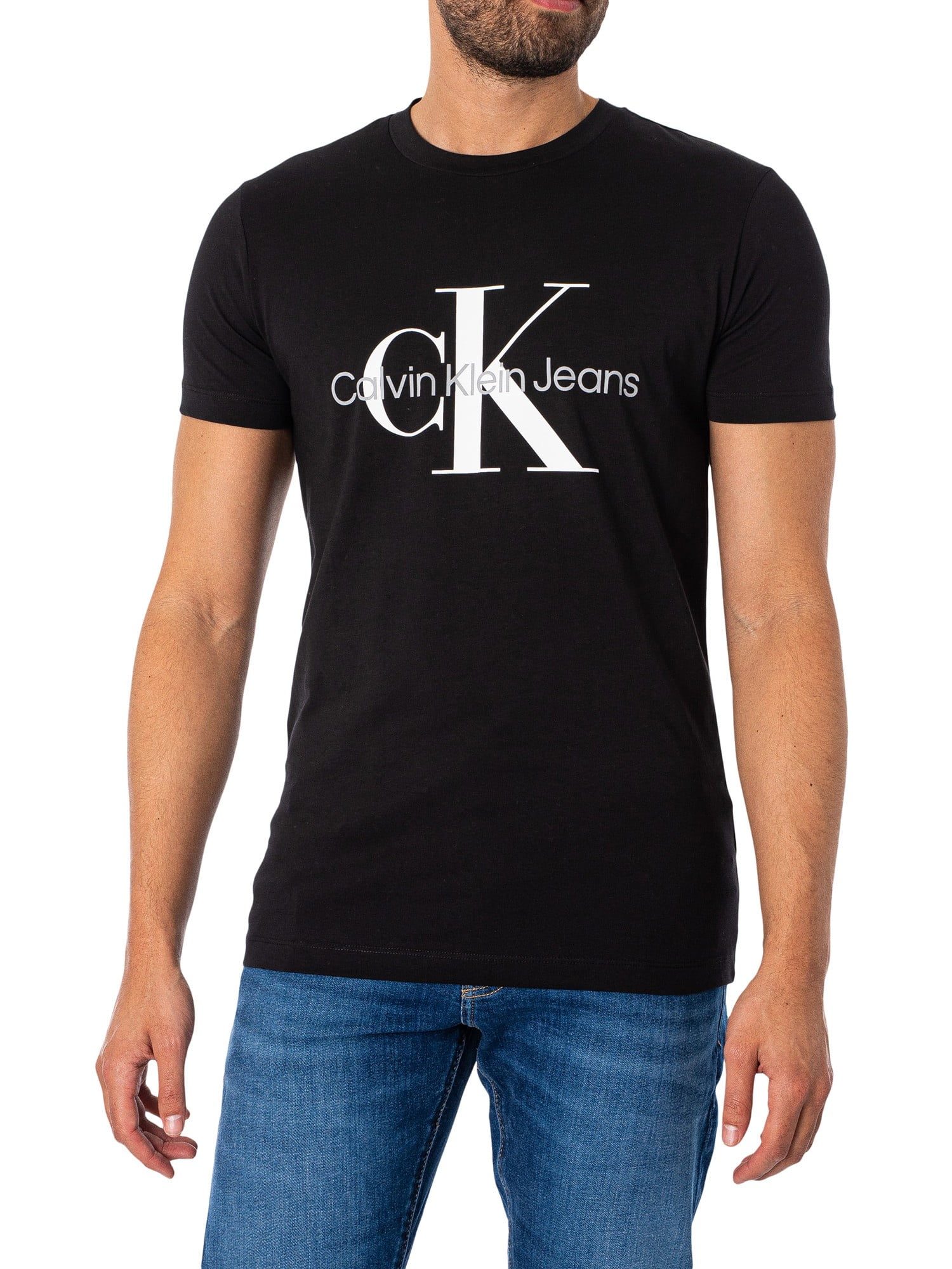 Calvin Klein Jeans Core Monologo Slim T-Shirt, Black