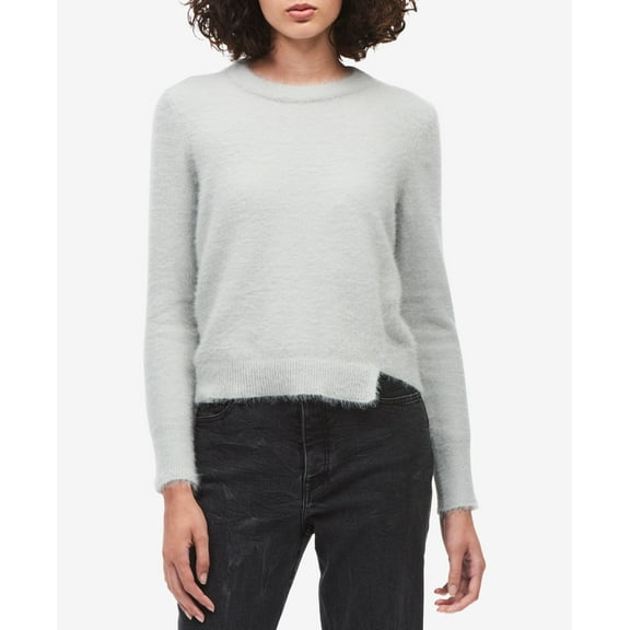 Calvin Klein Jeans Fuzzy Asymmetrical Sweater Hazy Grey M