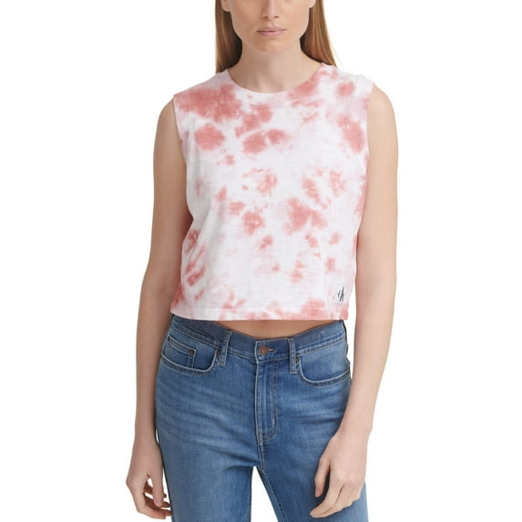 Calvin Klein Jeans Galaxy Tie-Dyed Tank Top, Mojave, Medium