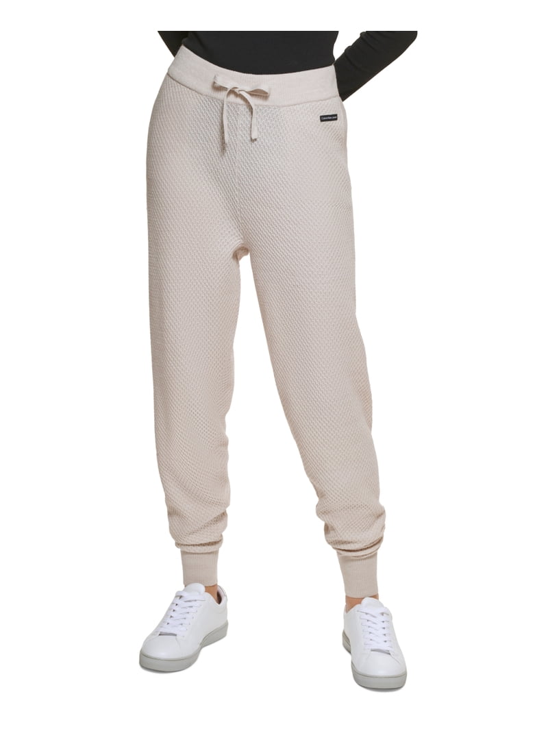 Calvin Klein Jeans Honeycomb Jogger Pants, Cortado Heather, Large 