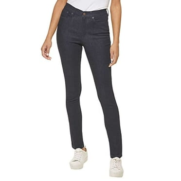 Calvin Klein Jeans Ladies' High Rise Jeans - Delmar Wash Dark Blue, 18