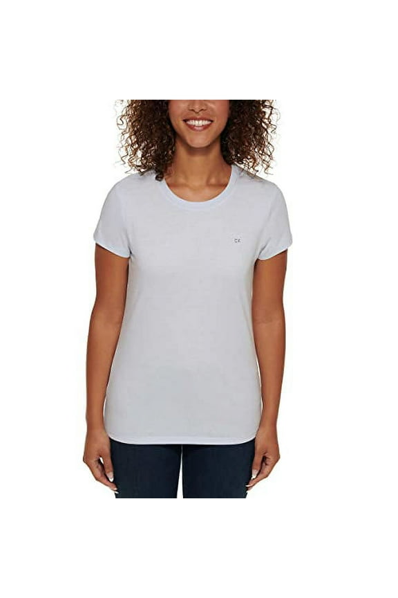 Jeans Ladies' Logo Tee | Women Crewneck Tee | Womens Summer Tops | Graphic Tees Women | Womens Short Sleeve Tops - Blue X-Large