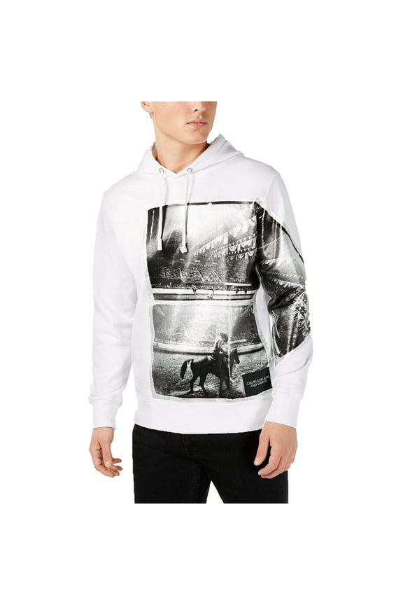Jeans Men’s Andy Warhol Rodeo Hoodies, Bright White, X-Large
