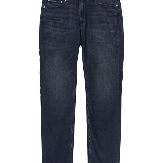 Calvin Klein Mens Stretch Slim Fit Jeans, Blue, 34X32W x 32L