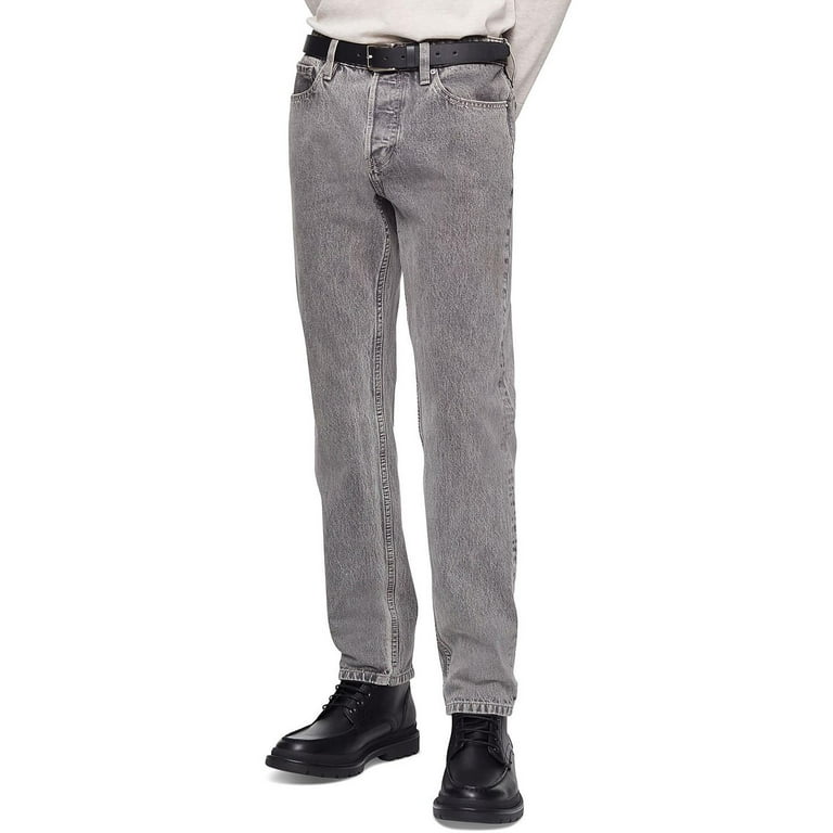 Calvin Klein Jeans Mens Denim Stretch Straight Leg Jeans Walmart