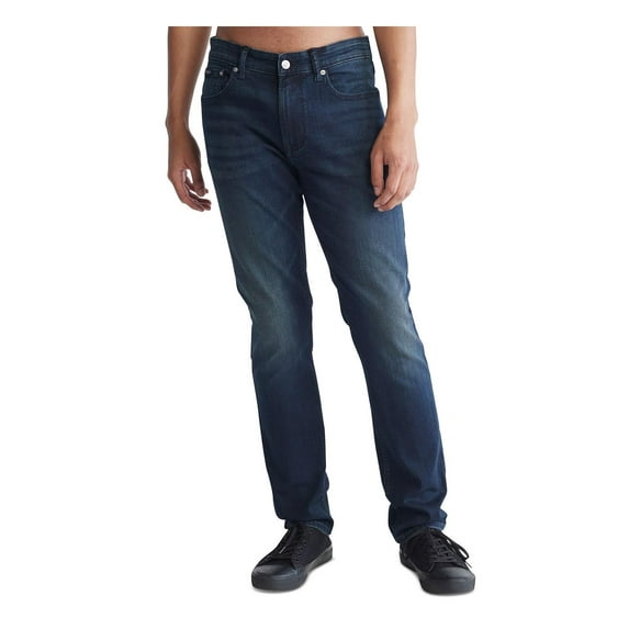 Calvin Klein Jeans Mens Denim Stretch Straight Leg Jeans