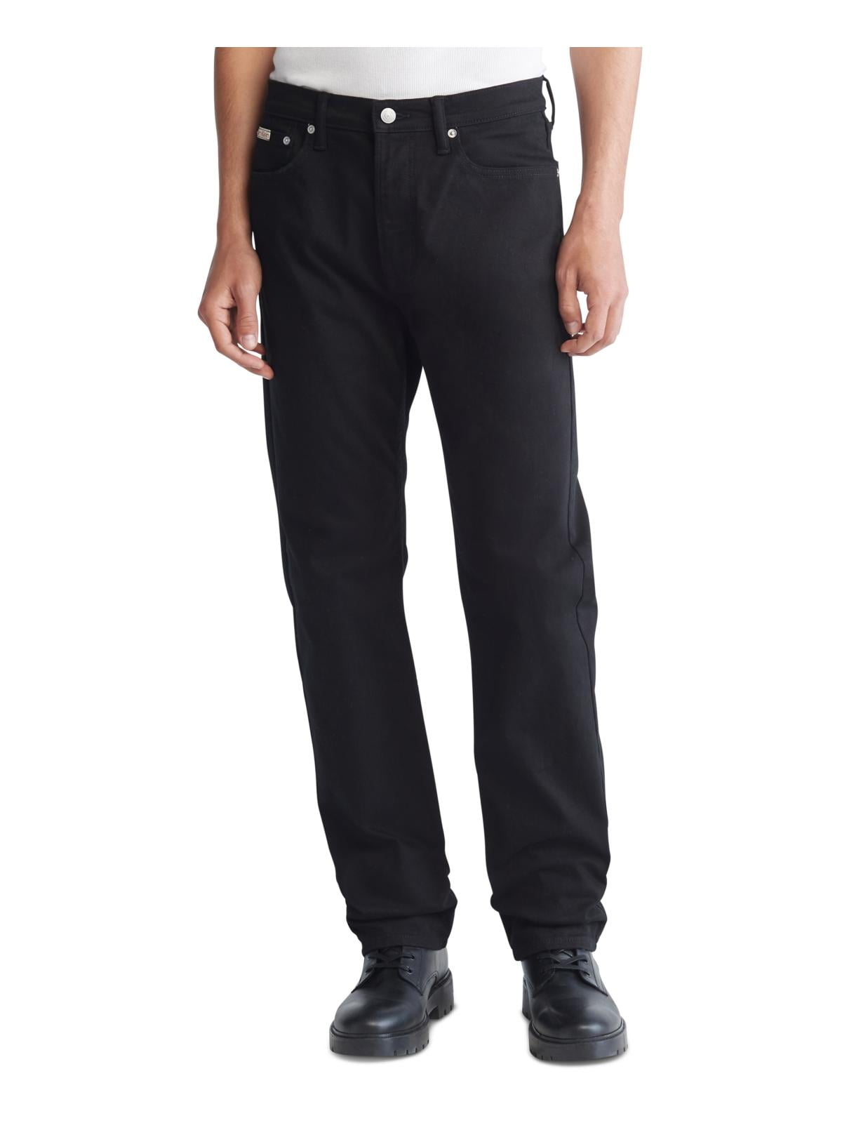 Calvin Klein Jeans Mens Stretch Straight Leg Slim Jeans