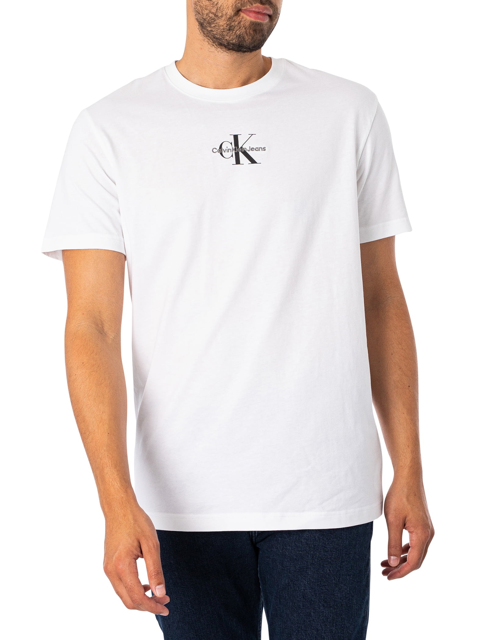 Calvin Klein Jeans Monologo Regular T-Shirt, White