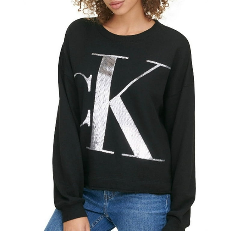 Calvin Klein Jeans Sweatshirt Sequin Medium - Graphic