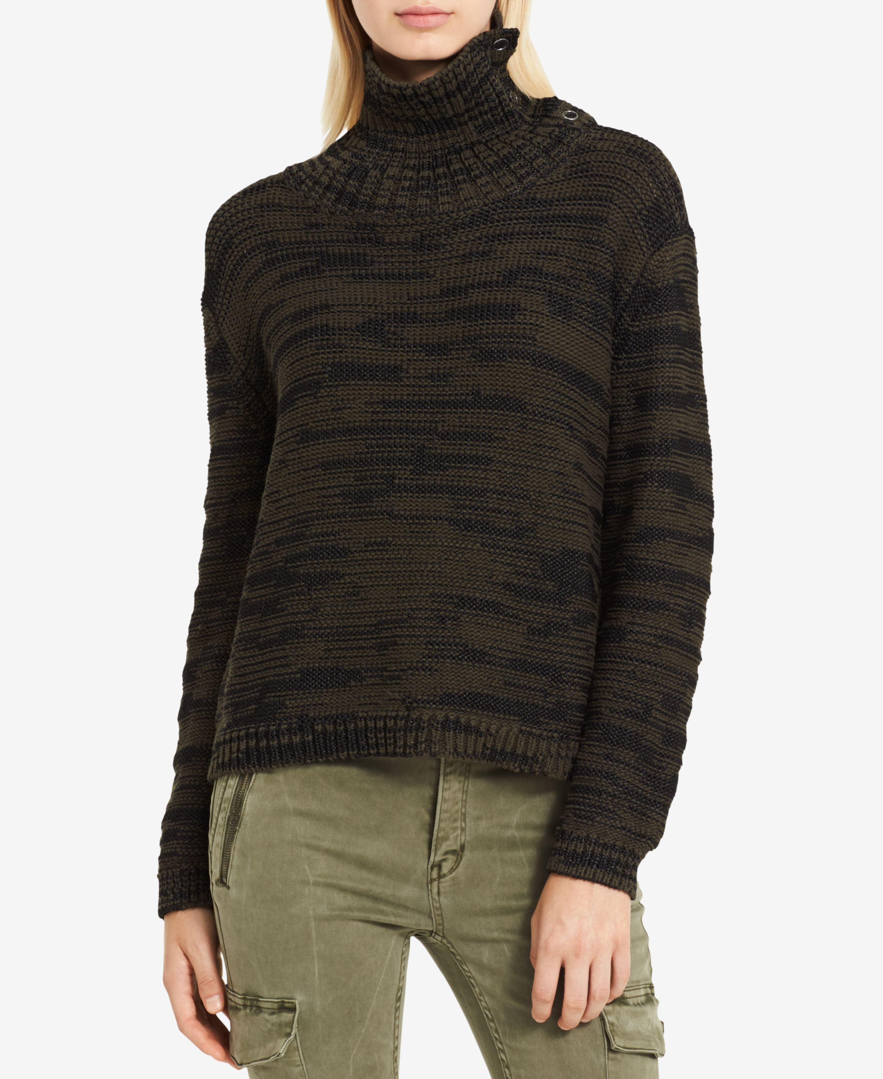Calvin Klein Jeans Cream Wool Turtleneck