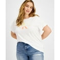 thumbnail image 1 of Calvin Klein Jeans Trendy Plus Size Watercolor Ck Logo Iconic T-Shirt White Sunflower 3X, 1 of 1