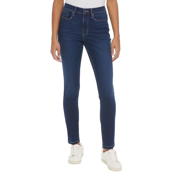 Calvin Klein Jeans Women High Rise Skinny Jean (Dark Blue, 2)