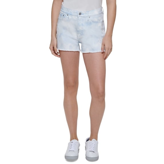 Calvin Klein Jeans Women's Acid-Wash Denim Cutoff Shorts Blue Size 26 B4HP