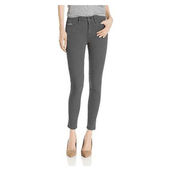Calvin Klein Jeans Women's Ankle Skinny Denim Pants ( GRAY PINSTRIPE ) Size 8.