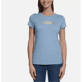thumbnail image 1 of Calvin Klein Jeans Women's Logo T-Shirt, Blue, Small, 1 of 3