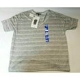 thumbnail image 1 of Calvin Klein Jeans Women's V-neck Blouse Shirt LIGHT GREY MARL, L New with box/tags, 1 of 3