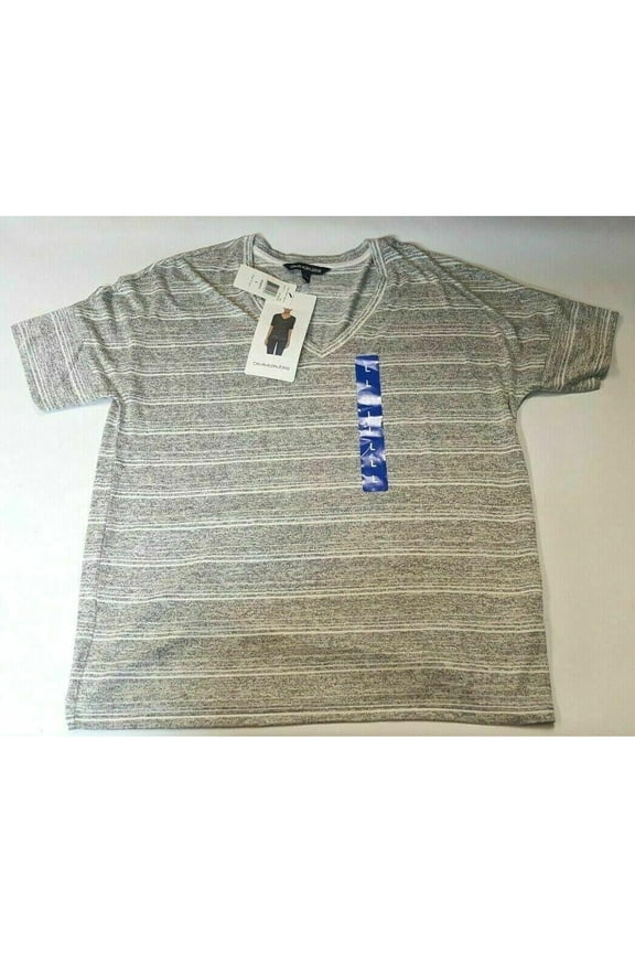 Jeans Women's V-neck Blouse Shirt LIGHT GREY MARL, L New with box/tags