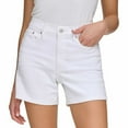 thumbnail image 1 of Calvin Klein Jeans Womens' Denim Short (White, 10), 1 of 3