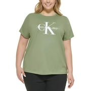 Calvin Klein Jeans Womens Plus Logo Tee Graphic T-Shirt