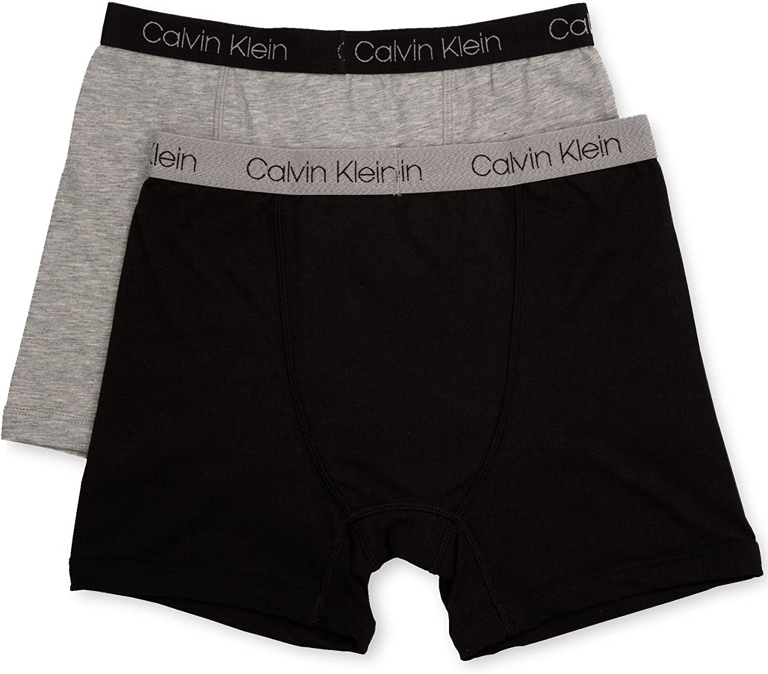 Calvin Klein Kids 2 Pack Cotton Stretch Boxer Little Kids Big Kids