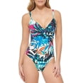 thumbnail image 1 of Calvin Klein LAPIS MULTI TROPICAL RAINFOREST One-Piece Swimsuit, US 10, 1 of 4