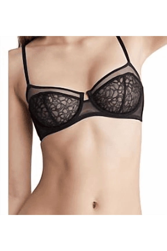 Lace Unlined Balconette Bra 34A BLACK RETAIL: $52.00