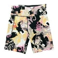 thumbnail image 1 of Calvin Klein Ladies CK Logo Moisture Wicking High Rise Bike Short (Canvas Logo Sunstone, XL), 1 of 2