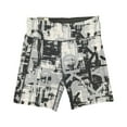 thumbnail image 1 of Calvin Klein Ladies CK Logo Moisture Wicking High Rise Bike Short (Drybrush Logo Black, M), 1 of 2