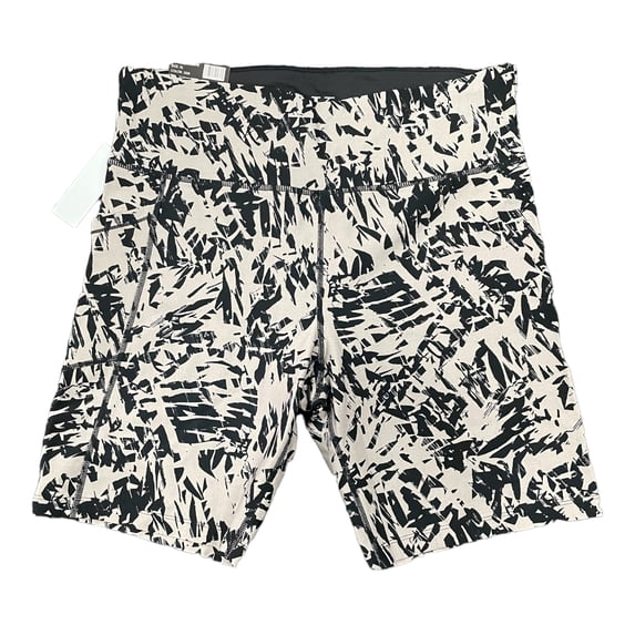 Calvin Klein Ladies CK Logo Moisture Wicking High Rise Bike Short (Palm Wrap Moonrock, XS)