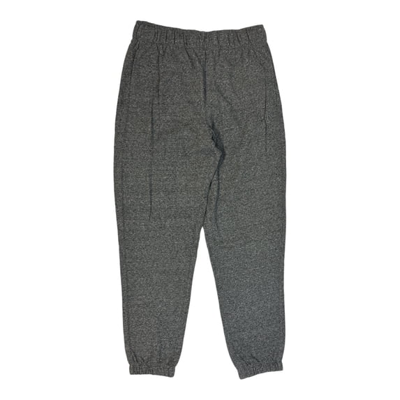 Calvin Klein Ladies Plush Straight Leg Pull On Logo Jogger (Black Grey Heather, XXL)