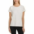 thumbnail image 1 of Calvin Klein Ladies' Stretch Textured Relaxed Fit Tee, X-Large, Soft White - NEW, 1 of 3