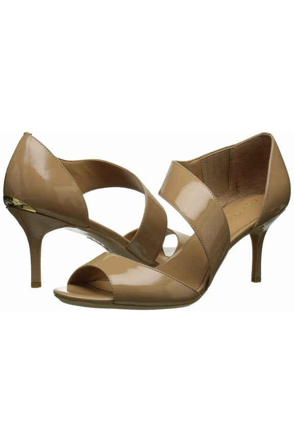 Laine Patent Cameo Rose Beige Nude Leather 8 Stilettos Pumps Sandal New