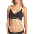 thumbnail image 1 of Calvin Klein -Laser-Cut-Logo Triangle Bra -Regular--Black, 1 of 4