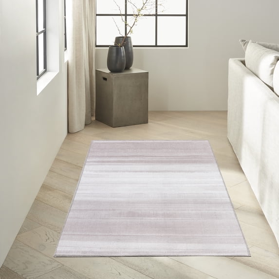 Calvin Klein Launder Abstract Ivory 2'8" x 4' Area Rug (3x4)