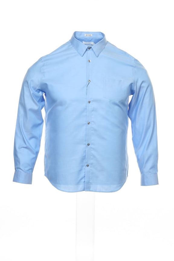 Light Blue Heather Button Down Shirt Sport , Size 2XLarge