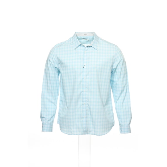 Calvin Klein Light Blue Window Pane Button Down Shirt Sport , Size XLarge