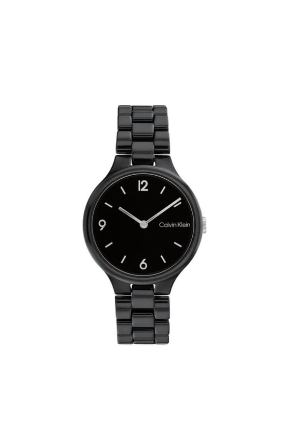 Linked Ceramic Collection Women's Black Dial Quartz Watch 25200078