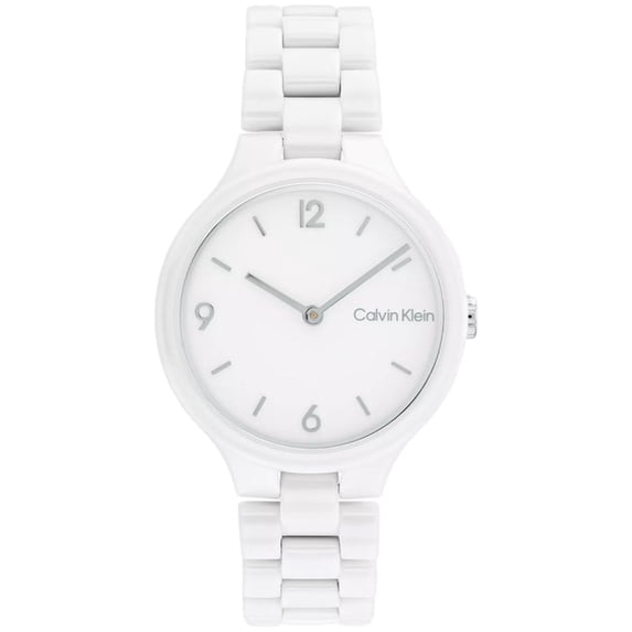 Calvin Klein Linked Women's White Dial Quartz Watch 25200076